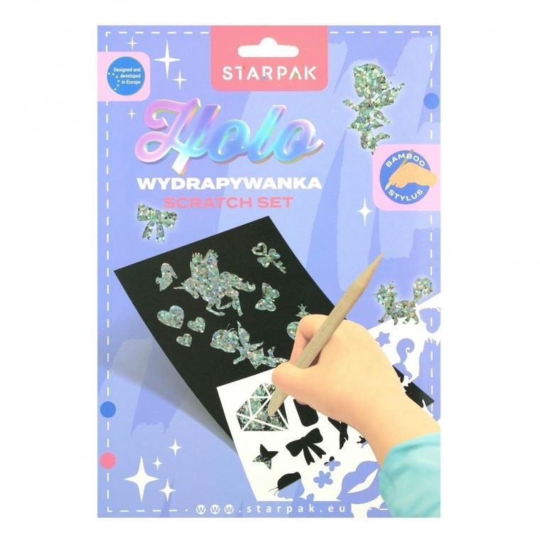 Starpak, wydrapywanka holo, zestaw kreatywny