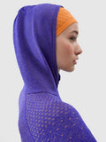 Bluza damska z kapturem, rozpinana, szara, 4F