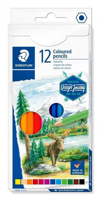 Staedtler, Design Journey, kredki sześciokątne, 12 kolorów