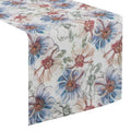Eurofirany, obrus Flore, 40x180 cm, niebieski