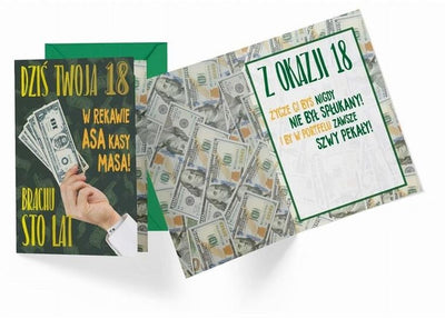 Kukartka, karnet B6, Urodziny 18