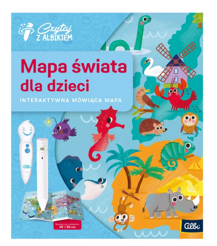 Czytaj z Albikiem. Mapa Świata