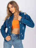 Kurtka jeansowa damska, denim, Rue Paris