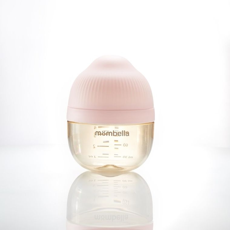 Mombella, butelka antykolkowa dla noworodka, PPSU, roze, 120 ml