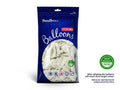 PartyDeco, balony lateksowe strong, pastelowe, białe, 23 cm, 50 szt.
