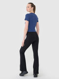 Legginsy damskie, flare, czarne, 4F
