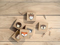 PartyDeco, ozdobne klamerki drewniane do dekoracji, naturalne drewno, 20 szt.