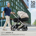 Kinderkraft, Moov 2, wózek wielofunkcyjny, 3w1, Sand Beige