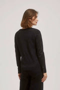 Sweter damski, czarny, Moodo