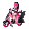 Monster High, Wampirystyczny skuter + lalka Draculaura, zestaw do zabawy