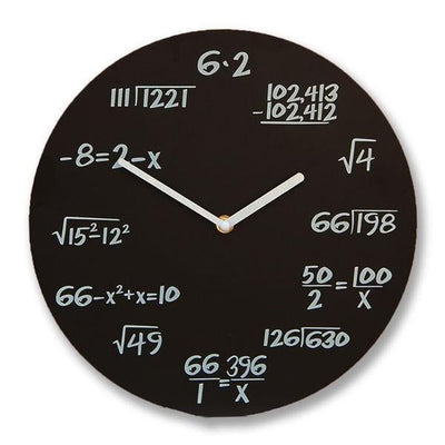 Zegar matematyka, czarny