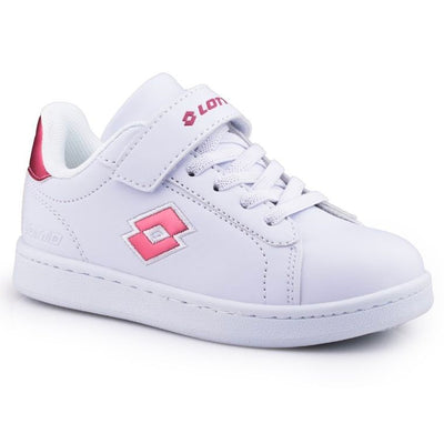 Buty sportowe dziewczęce, białe, Lotto Dampolis GC K