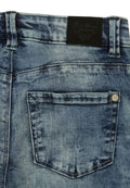 Spodnie jeansowe dziewczęce, skinny fit slim, niebieskie, Lemmi