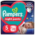 Pampers, Night Pants, pieluchomajtki, rozmiar 5, 12-17 kg, 22 szt.