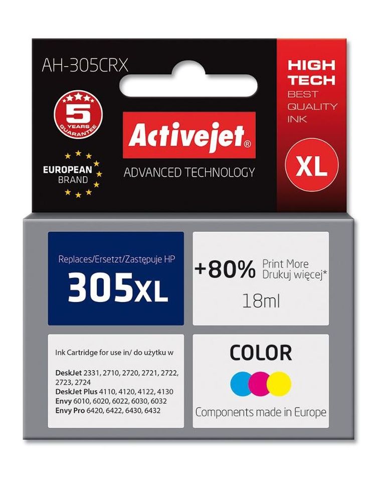 Activejet, tusz zamiennik, Hp 3ym63ae, Premium, 18 ml, Color