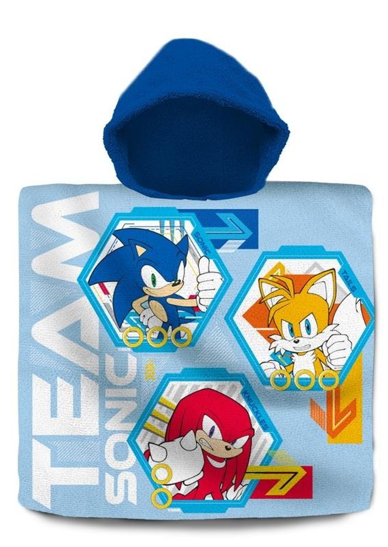 Sonic the Hedgehog, poncho, 60x120 cm