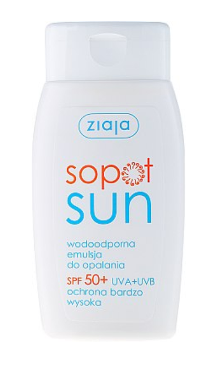 Ziaja, Sopot Sun, emulsja wodoodporna do opalania SPF 50+, 125 ml