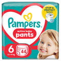 Pampers, Pants, pieluchomajtki, rozmiar 6, 13-19 kg, 44 szt.