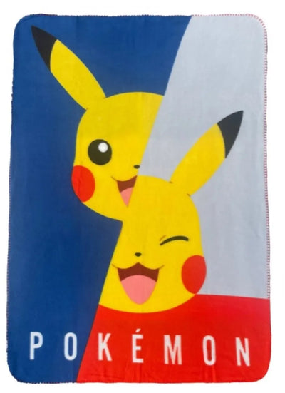 Pokemon, Pikachu, koc polarowy, 100x140 cm