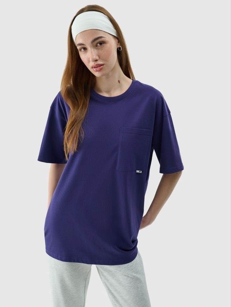 T-shirt, unisex, granatowy, 4F