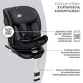 Kinderkraft, fotelik samochodowy 360, I-size, Black, 40-150 cm