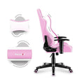 Huzaro, Ranger 6.0, fotel gamingowy dla dziecka, Pink