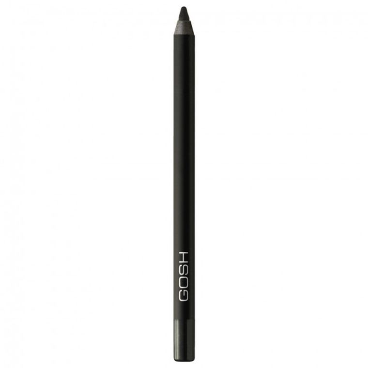 Gosh, Velvet Touch Eye Liner Waterproof, wodoodporna kredka do oczu, 023 Black, 1.2g