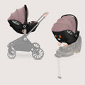 Lionelo, Moxie, fotelik samochodowy z bazą, i-Size, Pink Mauve, 40-87 cm