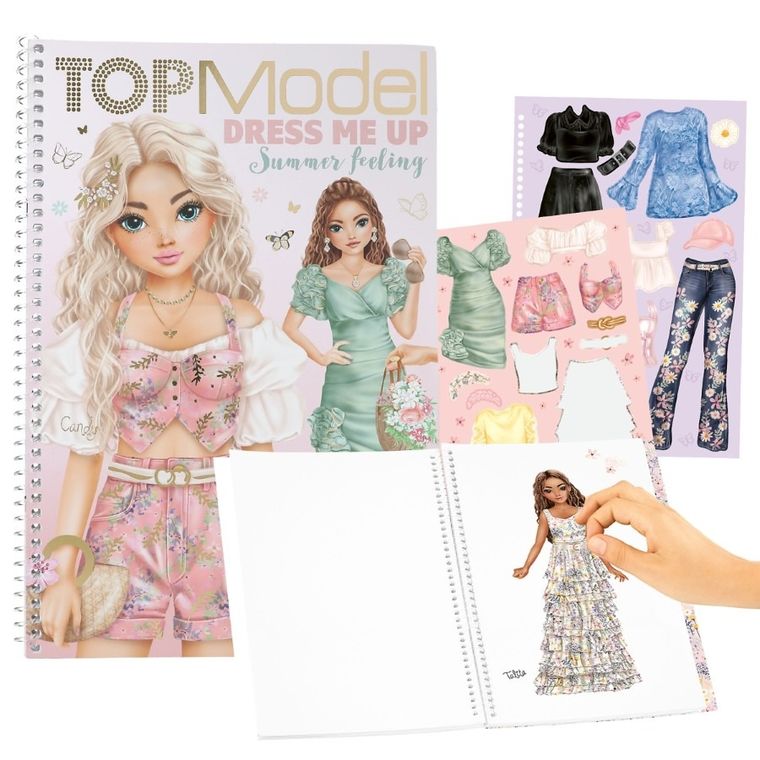 Top Model, Summer Feeling, Dress Me Up Big, zestaw kreatywny z naklejkami