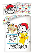Pokemon, 2-częściowy komplet pościeli, 140x200 cm