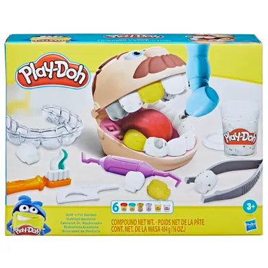 Play-Doh, Dentysta, 6 tub, zestaw kreatywny