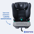 Sorino, Ceres, fotelik samochodowy, all black, 100-150 cm