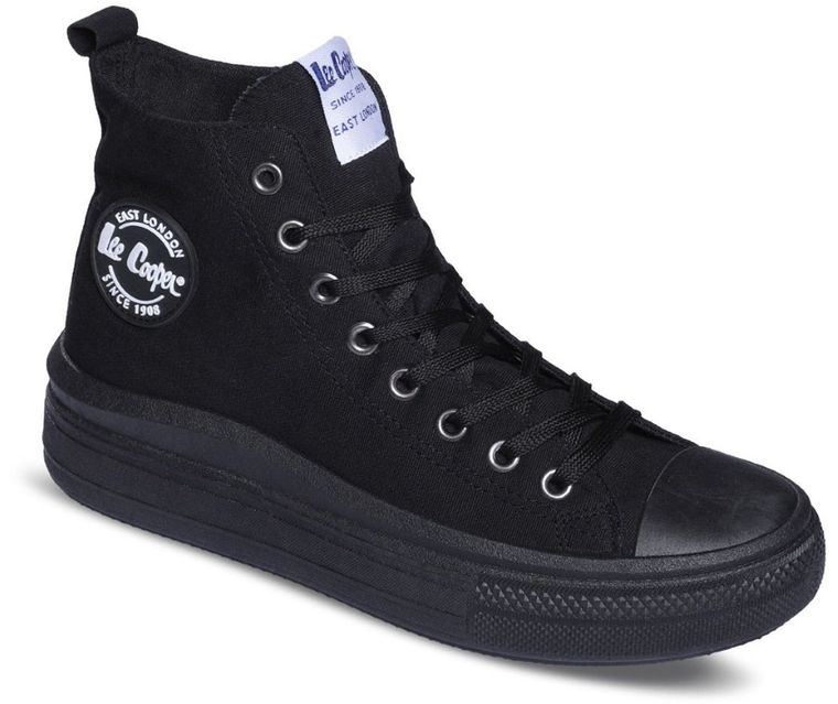 Trampki damskie, czarne, Lee Cooper