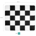 Kinderkraft, Luno, mata piankowa, puzzle, Black