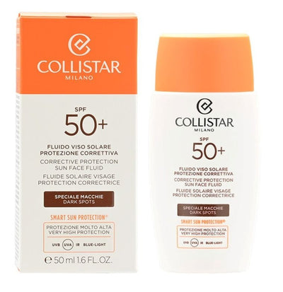 Collistar, Sun Face Fluid, Corrective Protection Special Stains, fluid do opalania, 50 ml