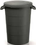 Prosperplast, kosz pojemnik ogrodowy smooth 80l czarny recykling keden