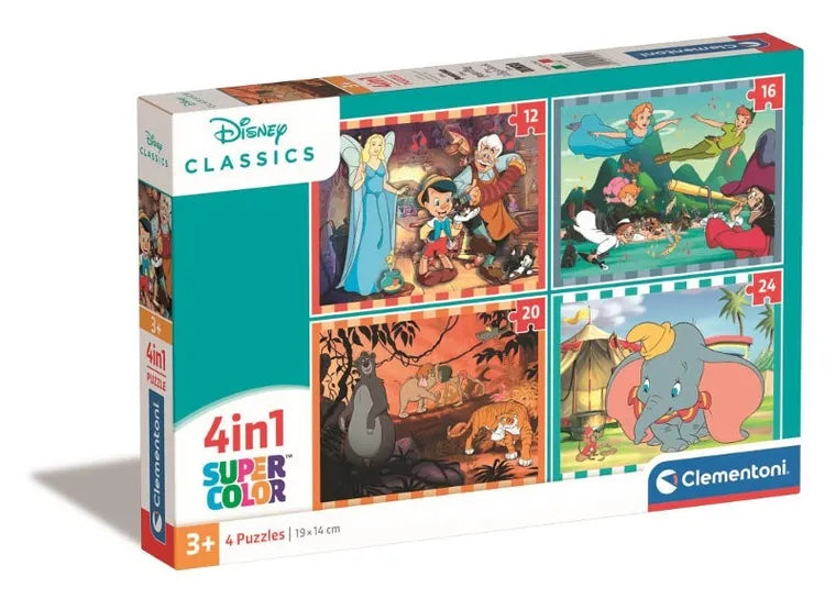 Clementoni, Disney Classic, puzzle 4w1