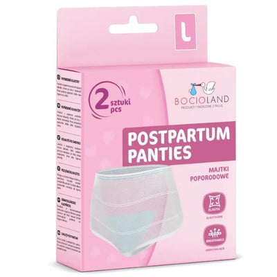 Bocioland, wielorazowe majtki poporodowe, rozmiar L, 2 szt.