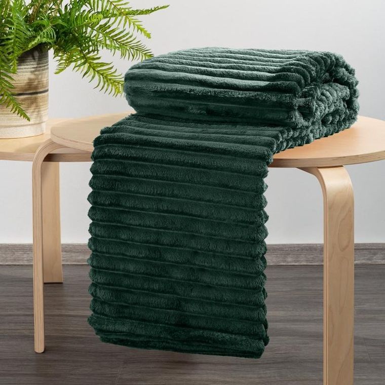 Eurofirany, koc d91 soft, 200x220 cm, ciemnozielony