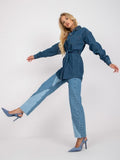 Koszula jeansowa damska, denim, Rue Paris