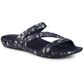 Klapki damskie, granatowe, Crocs Kadee II