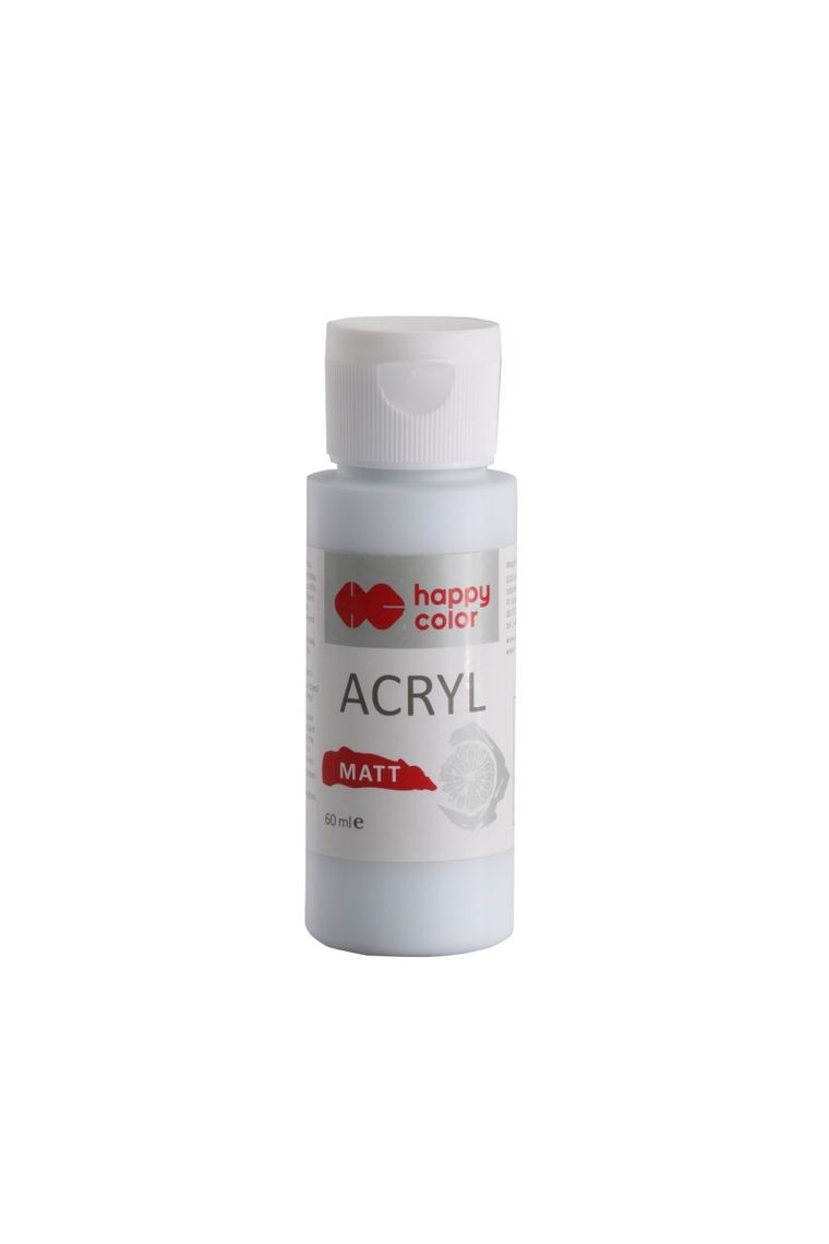 Happy Color, farba akrylowa, matt, nieoczywisty szary, 60 ml