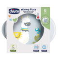 Chicco, talerz podgrzewany, zielony, 6m+