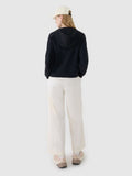 Bluza damska z kapturem, rozpinana, czarna, 4F