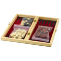 Lean Toys, szachy tryktrak warcaby, drewniana gra logiczna 3w1, 24x24 cm