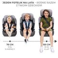 Kinderkraft, Comfort Up, I-size, fotelik samochodowy, Black, 76-150 cm