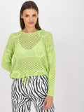 Sweter damski z kapturem, zielony, Rue Paris
