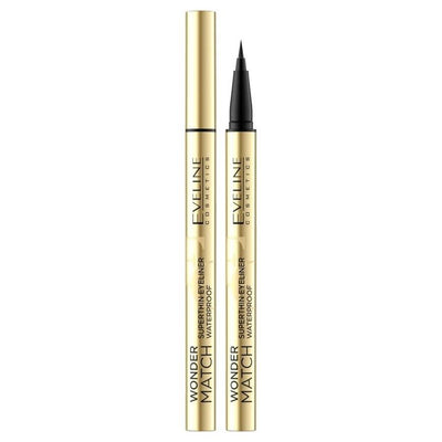 Eveline, wonder match precyzyjny eyeliner w pisaku, wodoodporny, czarny