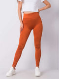 Legginsy damskie, ceglane, Rue Paris