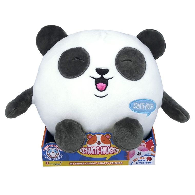Chati-Hugs, Panda, maskotka interaktywna, pluszowa